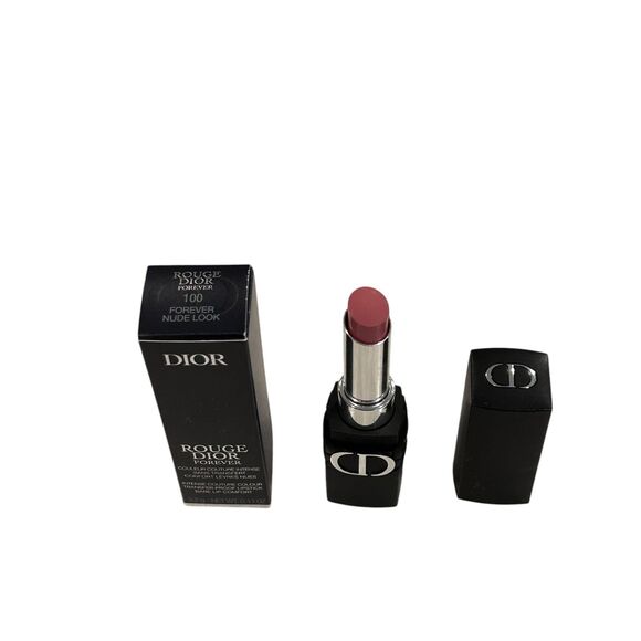 Dior Rouge Dior Forever Nude Look 100  Transfer-Proof Lipstick Full Size - Picture 1 of 2